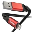 Kép 2/2 - Adatkábel HAMA Extreme USB 2.0/Lightning 1,5m fekete-piros