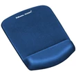 Kép 2/2 - Egéralátét habtöltésű csuklótámasszal FELLOWES PlushTouch kék