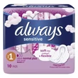 Kép 1/2 - Egészségügyi betét ALWAYS Sensitive ultra normál plus 10 darabos