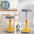 Kép 3/5 - Ergonomikus ülő/álló szék LEITZ Ergo Cosy Active meleg sárga