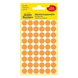 Kép 1/3 - Etikett AVERY 3148 jelölőpont 12 mm neon narancssárga 270 címke/doboz 5 ív/doboz