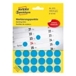 Kép 1/3 - Etikett AVERY 3375 jelölőpont 18mm kék 1056 címke/doboz 22 ív/doboz