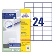 Kép 1/4 - Etikett AVERY 3490 70x36 mm fehér univerzális  720 címke/doboz 30 ív/doboz