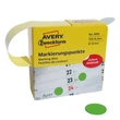 Kép 2/5 - Etikett AVERY 3855 öntapadó jelölőpont adagoló dobozban zöld 19mm 250 jelölőpont/doboz