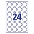 Kép 3/5 - Etikett AVERY L3415-10 kör alakú 40 mm átmérő 240 címke/doboz 10 ív/doboz