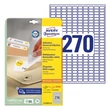 Kép 1/4 - Etikett AVERY L4730REV-25 17,8x10mm visszaszedhető 6750 címke/doboz 25 ív/doboz