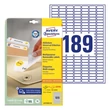 Kép 1/4 - Etikett AVERY L4731REV-25 25,4x10mm visszaszedhető 4725 címke/doboz 25 ív/doboz
