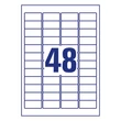 Kép 5/5 - Etikett AVERY L4736REV-100 45,7x21,2 mm univerzális visszaszedhető 4800 címke/doboz 100 ív/doboz