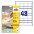 Kép 1/4 - Etikett AVERY L4736REV-25 45,7x21,2mm visszaszedhető 1200 címke/doboz 25 ív/doboz