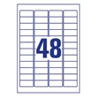 Kép 3/4 - Etikett AVERY L4736REV-25 45,7x21,2mm visszaszedhető 1200 címke/doboz 25 ív/doboz
