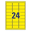 Kép 3/5 - Etikett AVERY L6035-20 63,5x33,9mm univerzális sárga 480 címke/doboz 20 ív/doboz