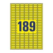 Kép 2/2 - Etikett AVERY L6037-20 25,4x10 mm univerzális visszaszedhető sárga 20 íves