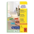 Kép 2/5 - Etikett AVERY L6038-20 45,7x21,2mm univerzális visszaszedhető piros 960 címke/doboz 20 ív/doboz