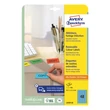 Kép 2/5 - Etikett AVERY L6039-20 45,7x21,2mm univerzális visszaszedhető kék 960 címke/doboz 20 ív/doboz