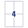 Kép 3/4 - Etikett AVERY L8013-10 105x148mm antimikrobiális átlátszó 40 címke/doboz 10 ív/doboz