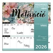 Kép 1/2 - Falinaptár mágneses LIZZY CARD 220x220mm 2 hetes Motiváció 2026.