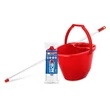 Kép 3/4 - Felmosó szett BONUS extra vödör 11L+ 120cm nyél + softmop pótfej kék