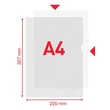 Kép 2/2 - Genotherm "L" ESSELTE Standard  A/4 115 mikron narancsos 10 darabos