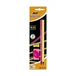 Kép 1/2 - Grafitceruza BIC Eco Evolution Black HB hatszögletű 2 darabos neon+radír+hegyező