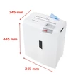 Kép 4/4 - Iratmegsemmisítő HSM Shredstar X10 konfetti 10 lap