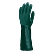 Kép 2/2 - Kesztyű mártott COVERGUARD polimer vegyszerálló zöld 10-es 2 darab/pár
