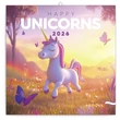 Kép 1/5 - Lemeznaptár REALSYSTEM 300x300mm Happy Unicorns 2026.