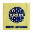 Kép 1/3 - Öntapadós jegyzettömb GLOBAL Notes 3654-01 75x75mm sárga 100 lap