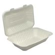 Kép 1/2 - Papírdoboz eldobható ételes KOMP cukornád lebomló 22,86X15,24x8,12 cm natúr 125 darabos