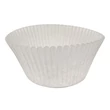 Kép 1/2 - Sütőpapír JUNIOR muffin kosár 50mm átmérővel 30mm magas fehér színű 100 db/doboz