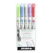Kép 2/4 - Szövegkiemelő kétvégű ZEBRA Mildliner cool & refined 1,4-4,0 mm 5 darabos