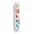 Kép 1/3 - Ujjfesték PRIMO tégelyes 40 ml 6 szín/készlet