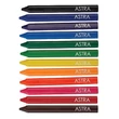 Kép 3/3 - Zsírkréta ASTRA háromszögletű hegyezett 12 színű