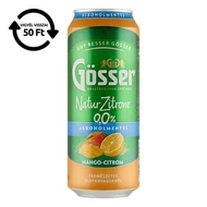 Alkoholmentes sör GÖSSER Natur-Zitrone mangó-citrom 0% 500 ml DRS