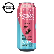 Alkoholmentes sör PÉCSI RADLER meggy 0,0% 500 ml DRS