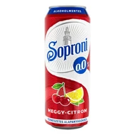 Alkoholmentes sör SOPRONI meggy-citrom 0,0% 500 ml DRS