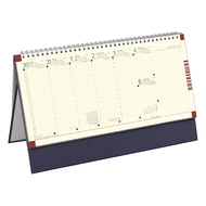 Asztali naptár kép nélküli TOPTIMER C051 álló sárga lapos kék 2026.