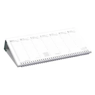 Asztali naptár kép nélküli TOPTIMER T050 fekvő fehér lapos zöld 2026.