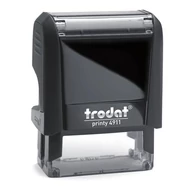 Bélyegző TRODAT Printy 4.0 4911 eco-fekete ház piros párna
