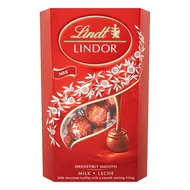 Csokoládé LINDT Lindor Milk tejcsokoládé golyók díszdobozban 337 g