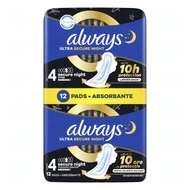 Egészségügyi betét ALWAYS Sensitive ultra extra night duo 12 darabos