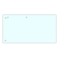 Elválasztócsík DONAU 105x235 mm karton fehér 100 darabos