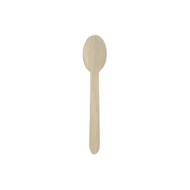 Evőkanál eldobható fa BIO 16cm 100 darabos