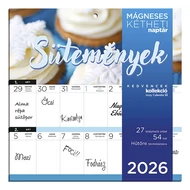 Falinaptár mágneses LIZZY CARD 220x220mm 2 hetes Sütemények 2026.