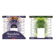 Falinaptár mágneses TOPTIMER T090 220x220mm álló Mandala 2026.