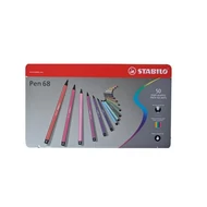 Filctoll STABILO Pen 68 50 darabos fém dobozban