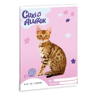 Füzet vonalas ARS UNA A/5 32 lapos 16-32 2. osztályos Cuki-Bengáli macska