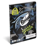 Füzet vonalas LIZZYSULI A/5 32 lapos 12-32 3.osztályos Shark Attack