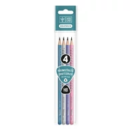 Grafitceruza ARS UNA háromszögletű ezüst levél HB 4 darabos Grafitceruza ARS UNA háromszögletű ezüst levél HB 4 darabos