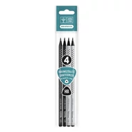 Grafitceruza ARS UNA háromszögletű fa fekete csillag HB 4 darabos Grafitceruza ARS UNA háromszögletű fa fekete csillag HB 4 darabos