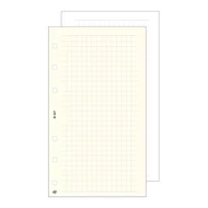 Gyűrűs kalendárium betét SATURNUS L327/F négyzethálós jegyzetlap fehér lapos